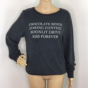 WILDFOX Gray Crew Neck Sweater